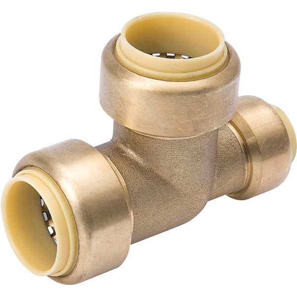 Proline 3/4 In. x 1/2 In. x 3/4 In. Push Fit Brass Tee 6632-434 - main
